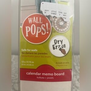 Dry erase calendar/memo board